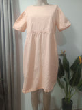 Rochie midi piersică baby-doll ASOS - față