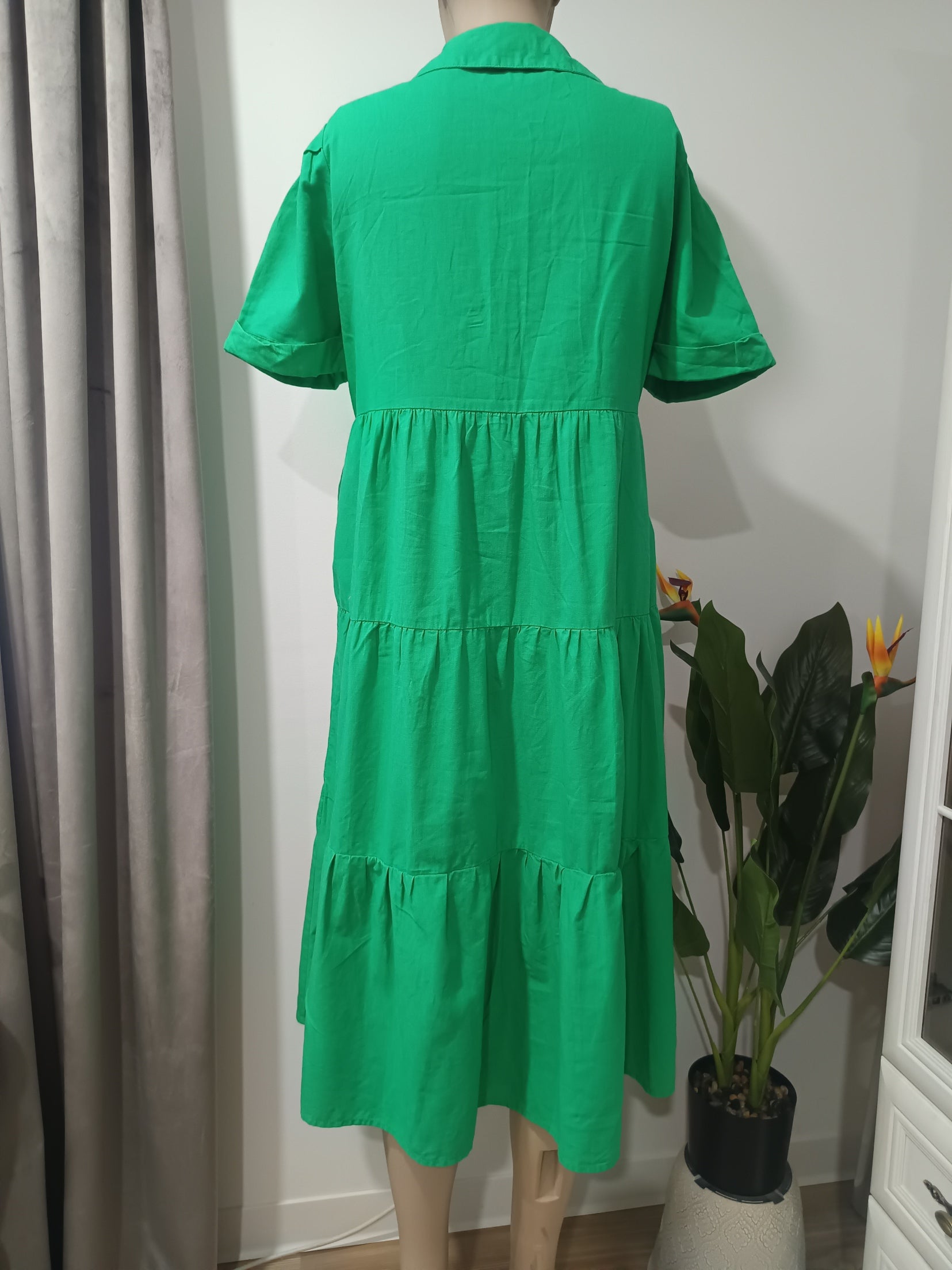 Rochie midi verde Dunnes spate