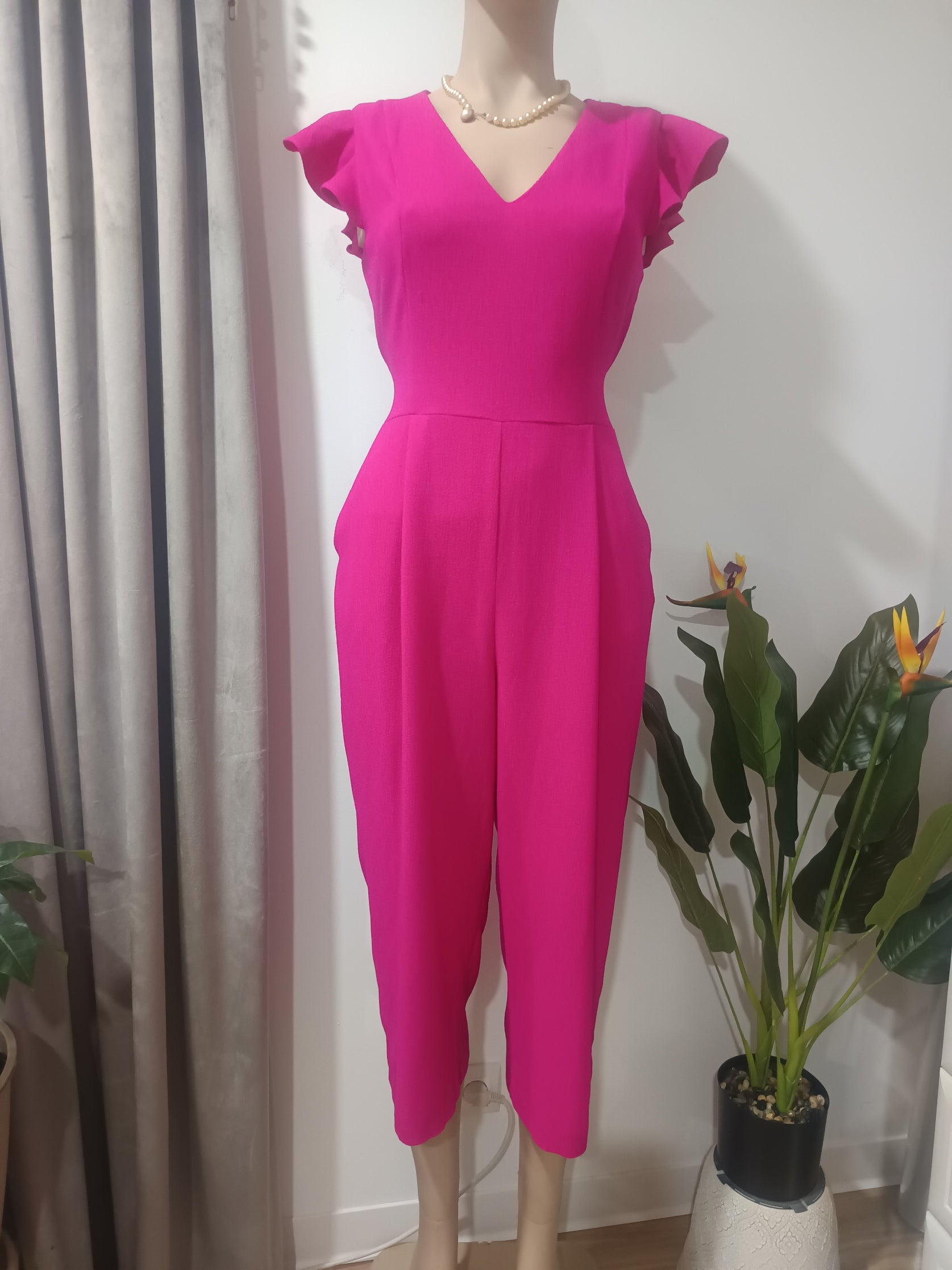 Salopetă fuchsia Oasis față