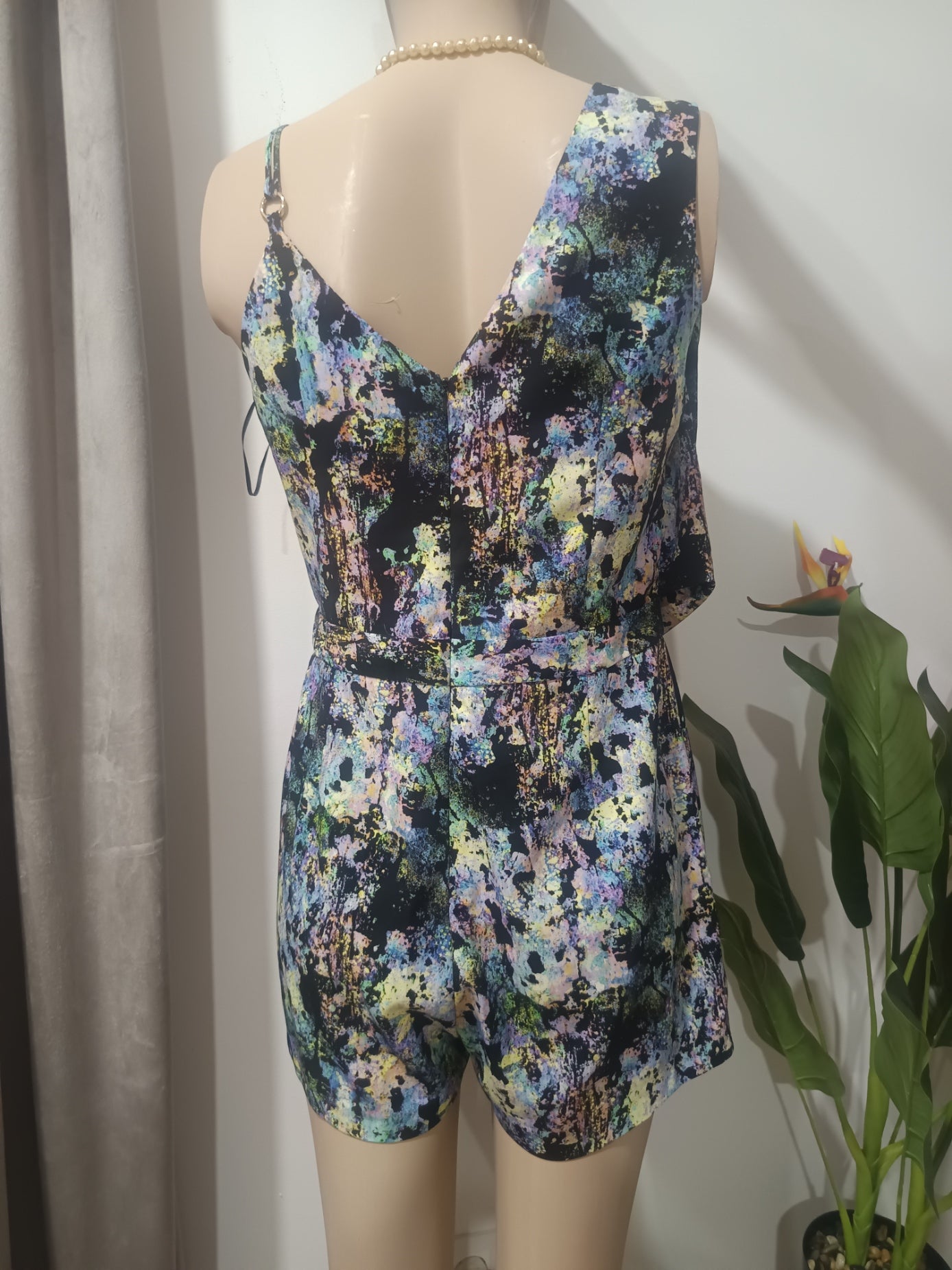 Salopetă scurtă abstract print River Island spate