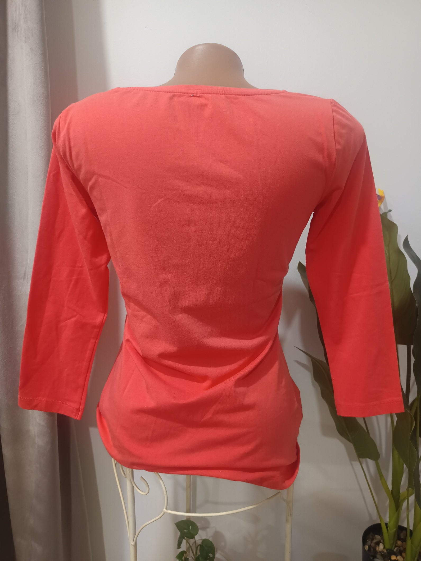 Top coral pătrat Dunnes spate