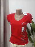 Tricou roșu Guess - față