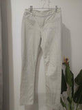 Pantaloni dungă fină bej Monsoon - față