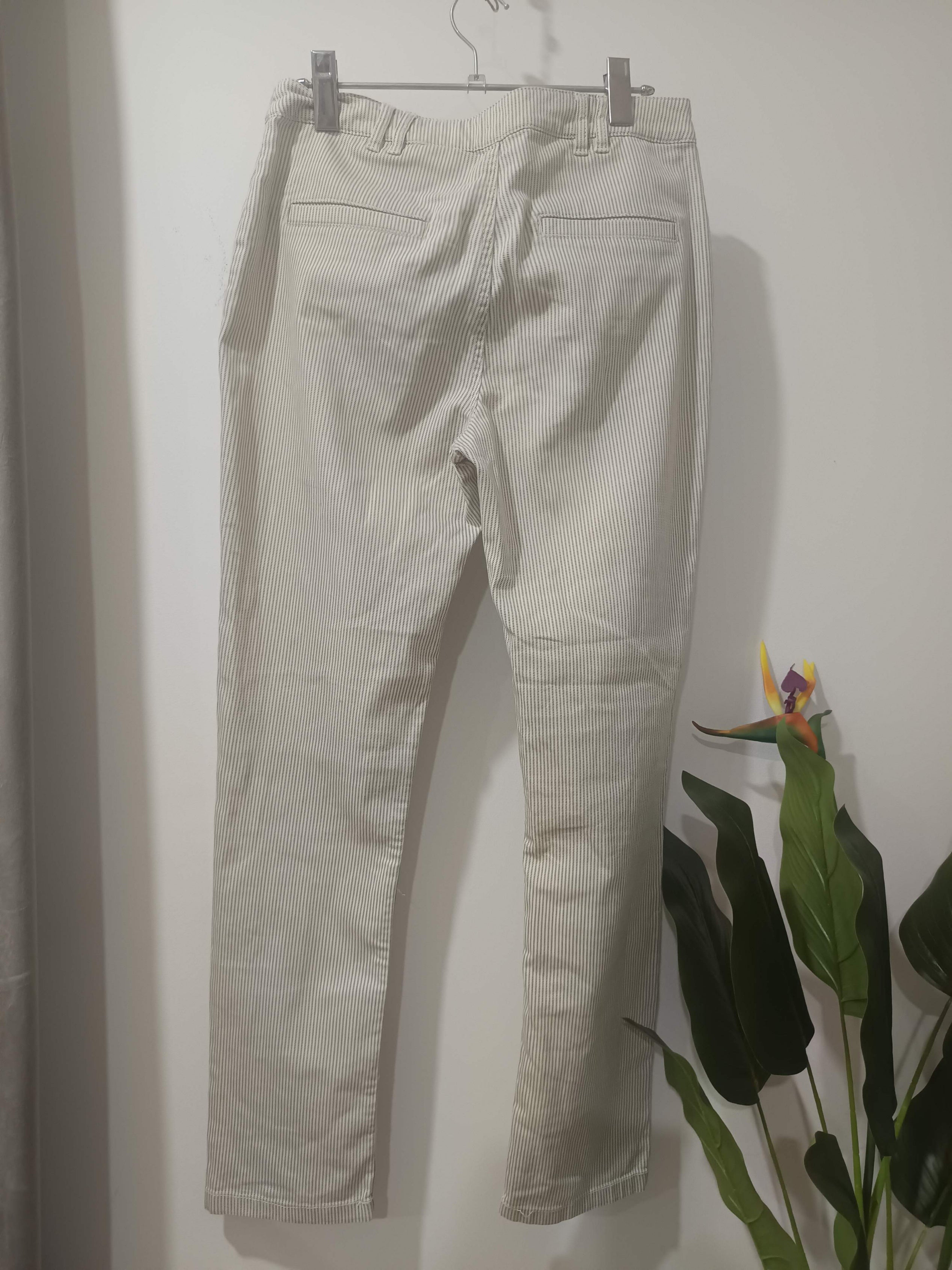 Pantaloni dungă fină bej Monsoon - spate