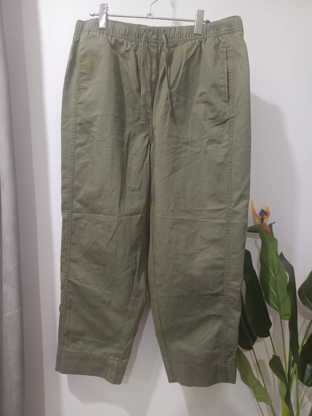 Pantaloni cargo kaki Dunnes - față
