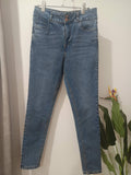 Jeans skinny albastru mediu Yazmin - față