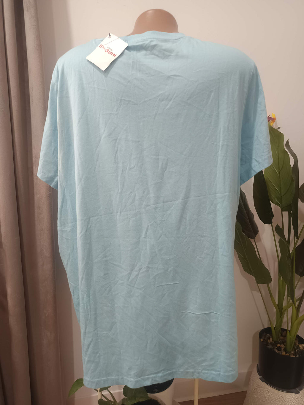 Tricou albastru print Stitch Disney Primark - spate