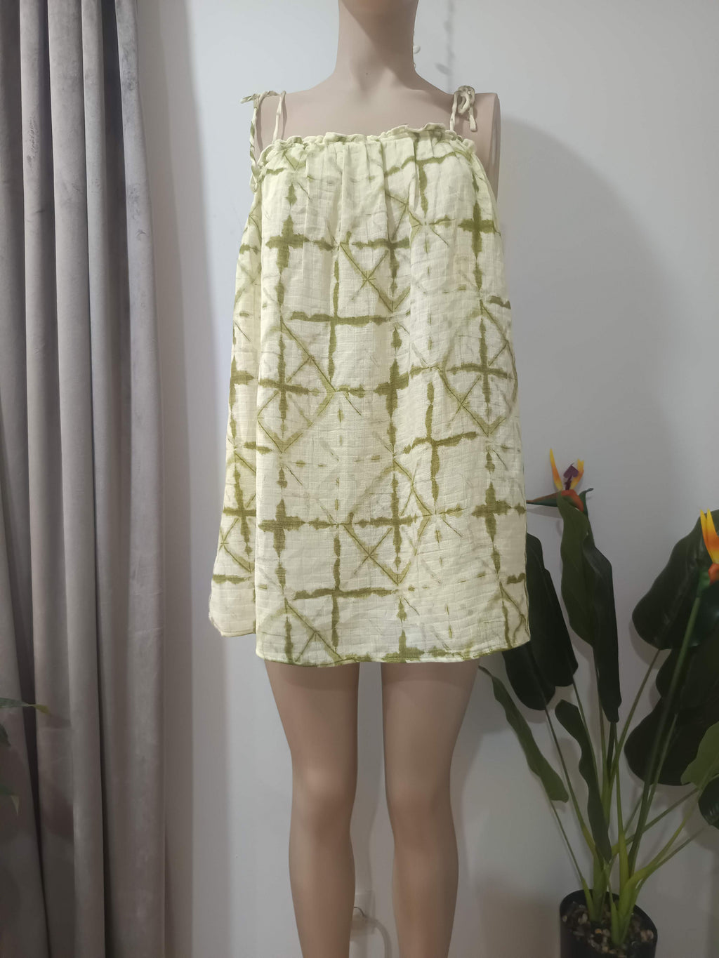 Set tie-dye verde olive Pull&Bear - top față