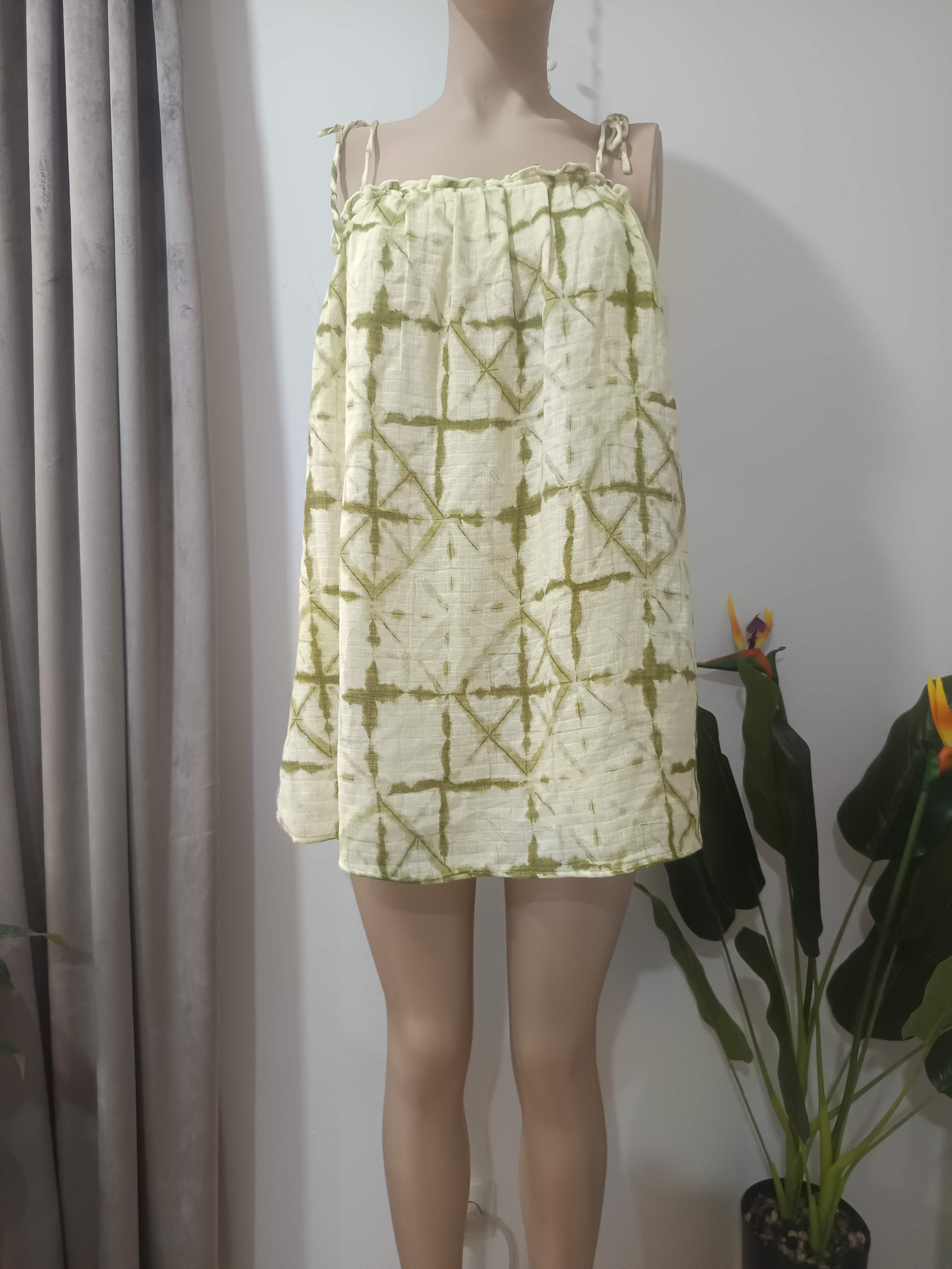 Set tie-dye verde olive Pull&Bear - top față