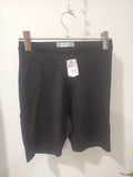Biker shorts negri bumbac organic Primark - față