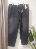 Jeans gri antracit washed straight fit George Denim Miley - față