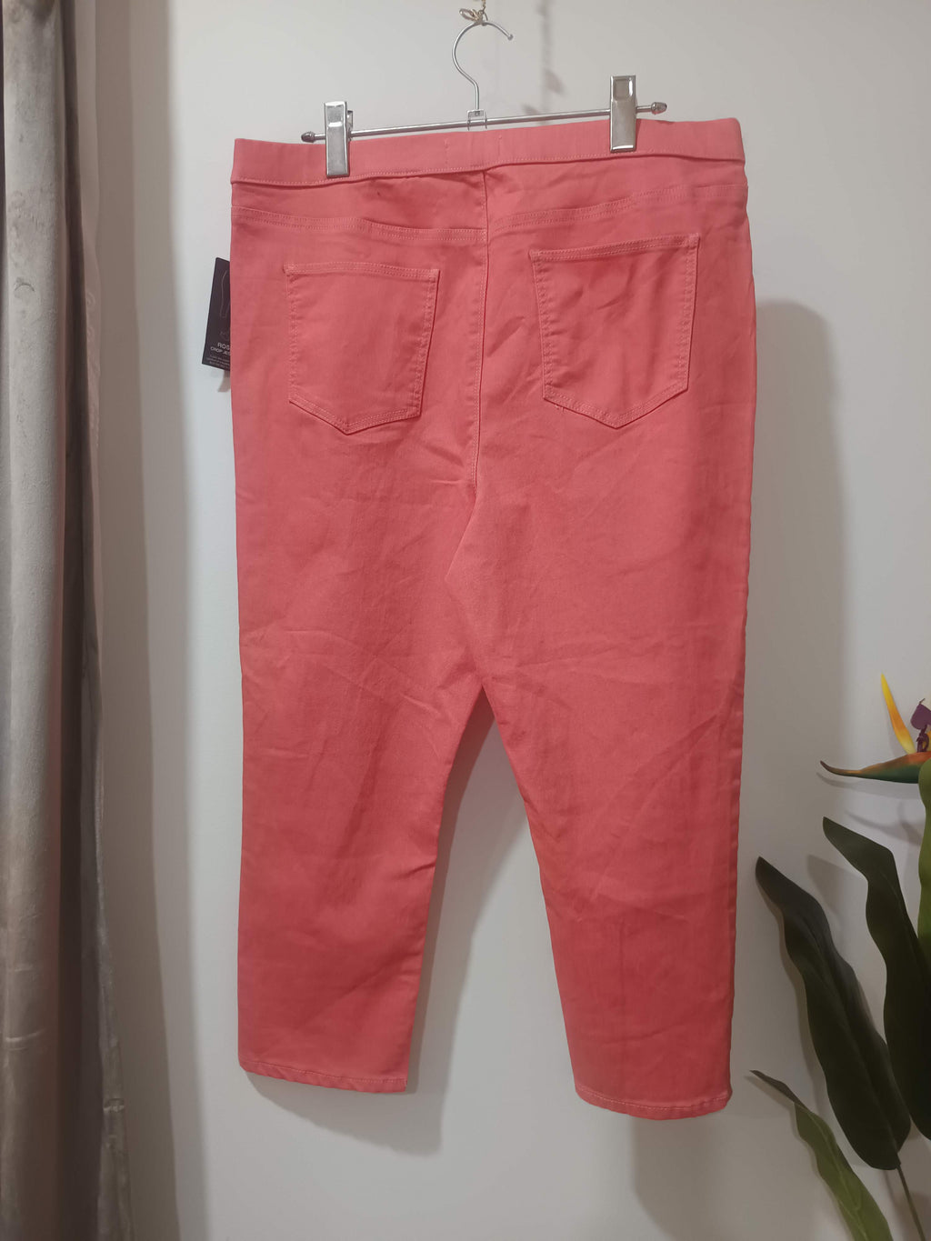 Jeggings crop corai denim stretch Papaya Rosie - spate