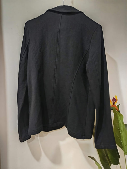 Blazer gri antracit jersey organic slim fit Thought - spate