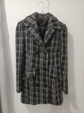 Palton Tweed Carouri Bleumarin-Gri