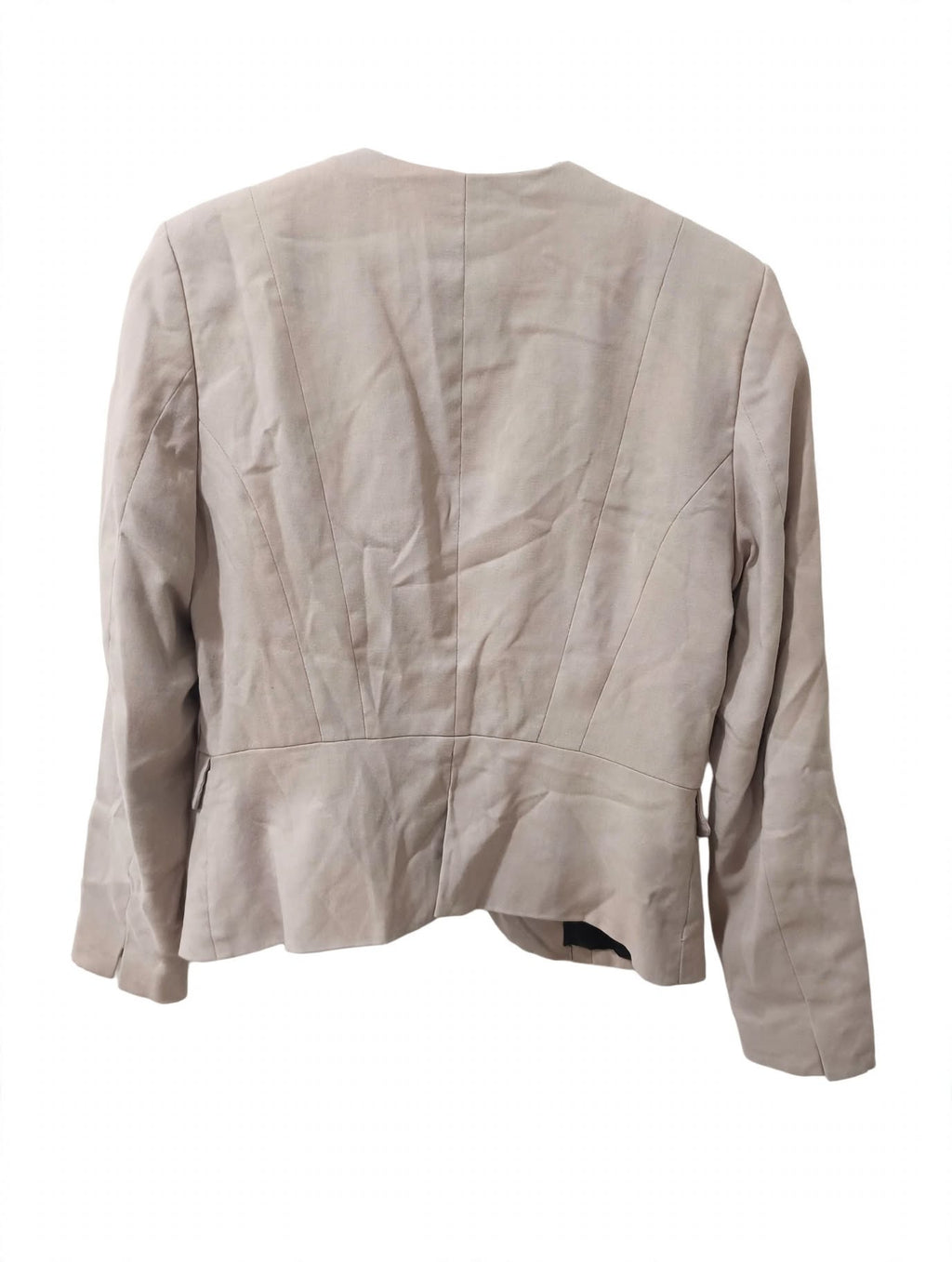 Blazer H&M Bej Pudrat Peplum – Mărimea 36
