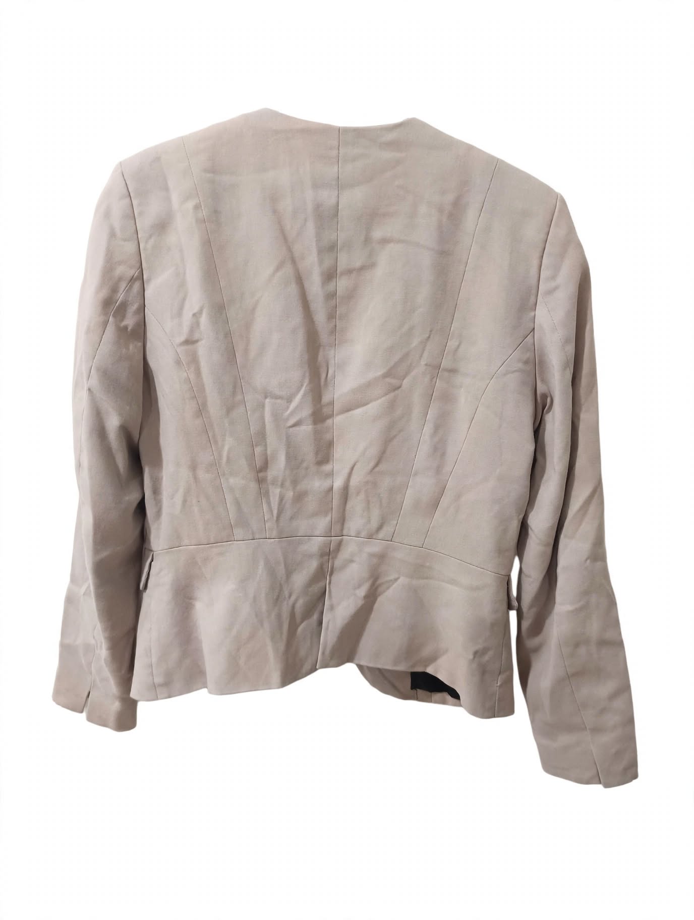 Blazer H&M Bej Pudrat Peplum – Mărimea 36