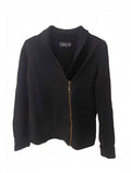 Cardigan Tricotat Mexx Negru Fermoar Auriu – Mărimea M