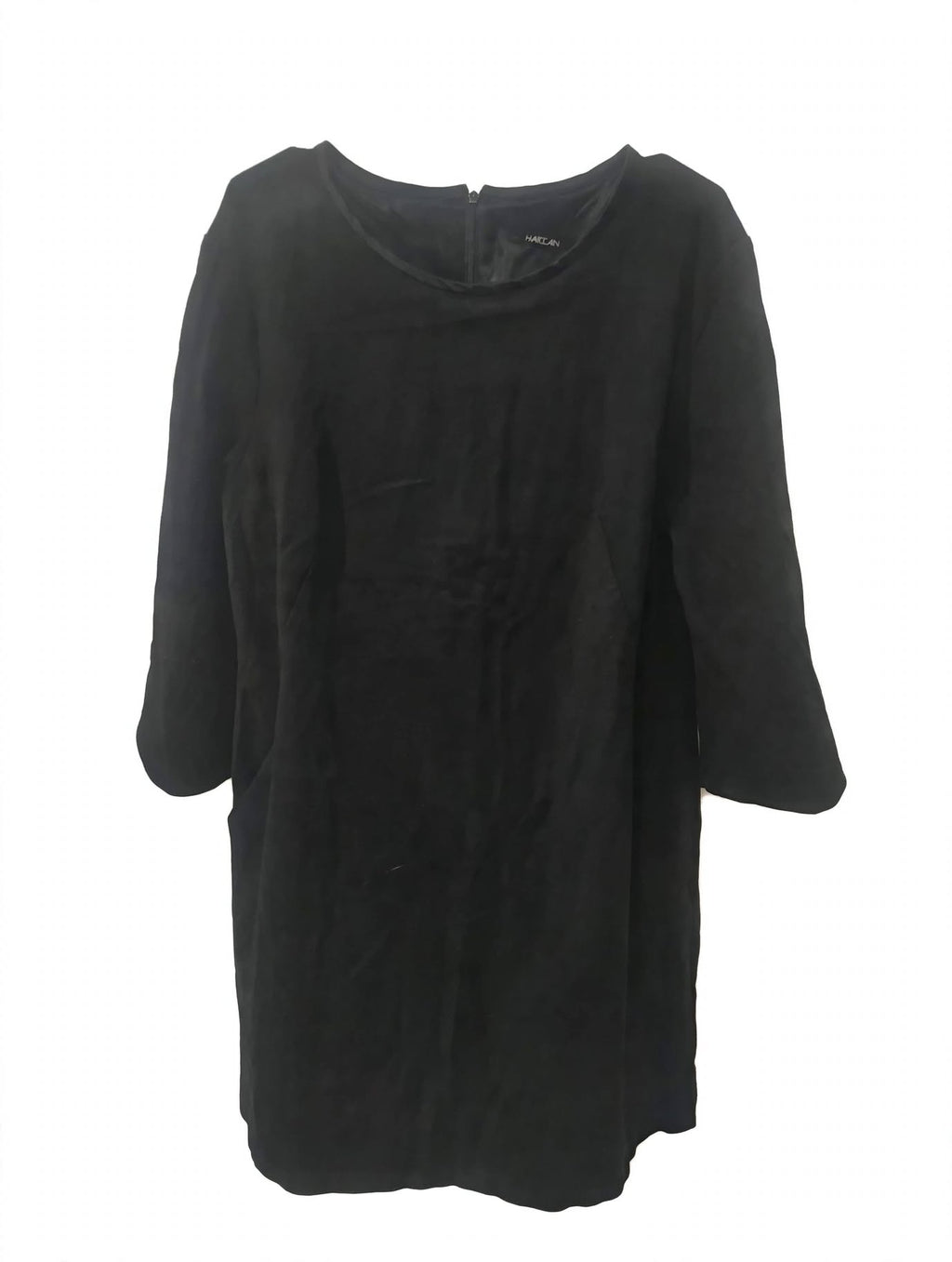 Rochie Mini Shift Marc Cain Neagră Mâneci Clopot Căptușită – UK 6