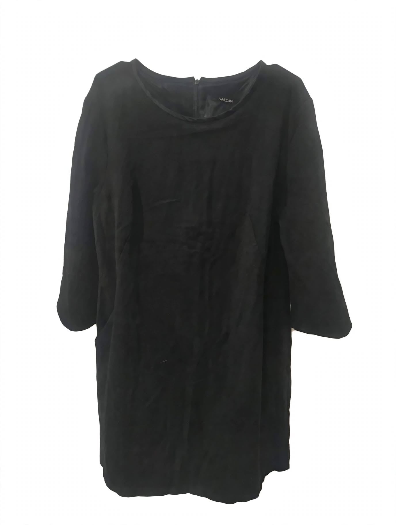 Rochie Mini Shift Marc Cain Neagră Mâneci Clopot Căptușită – UK 6
