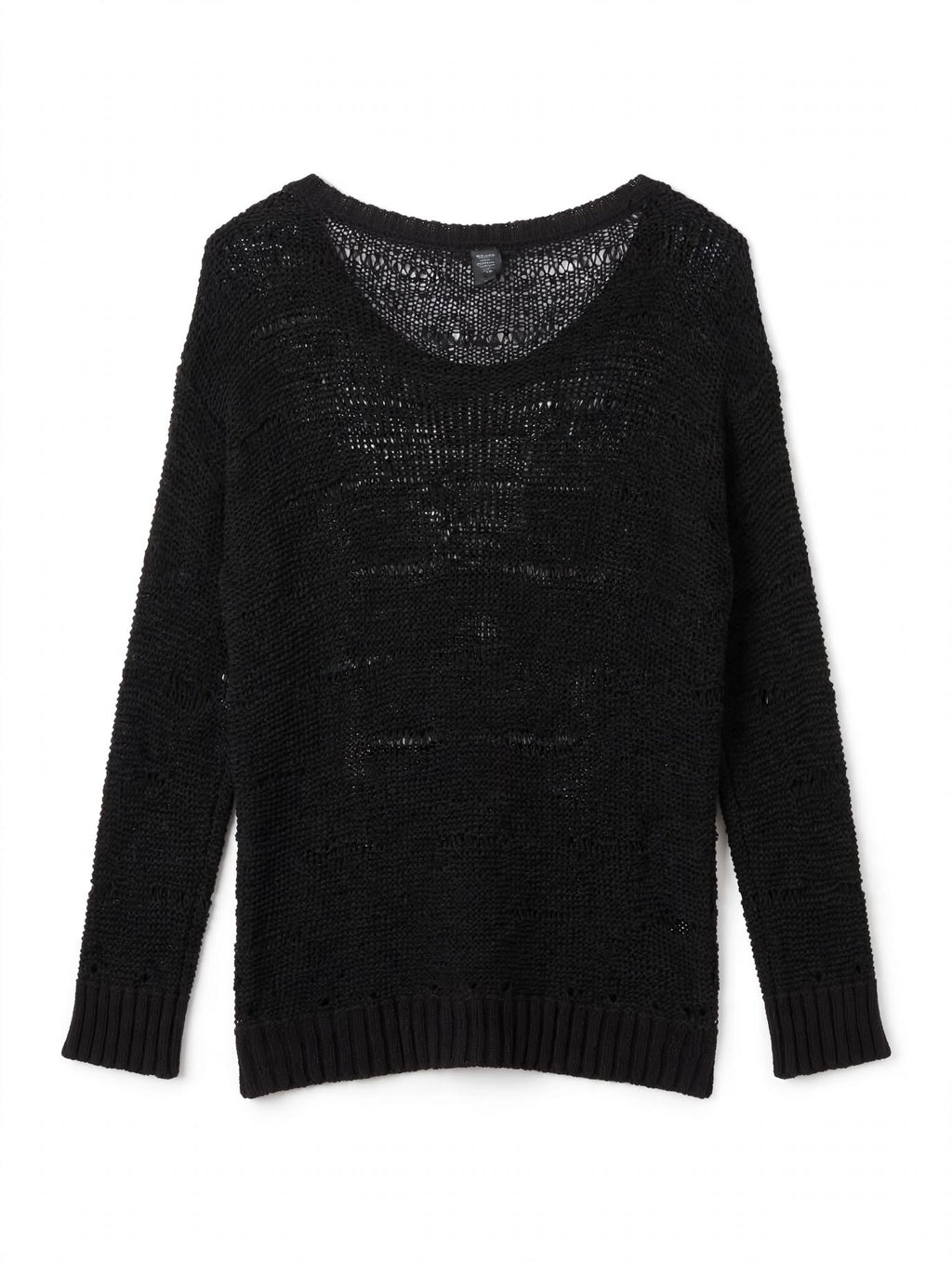 Pulover Open-Knit Plasă H&M Negru – Mărimea S