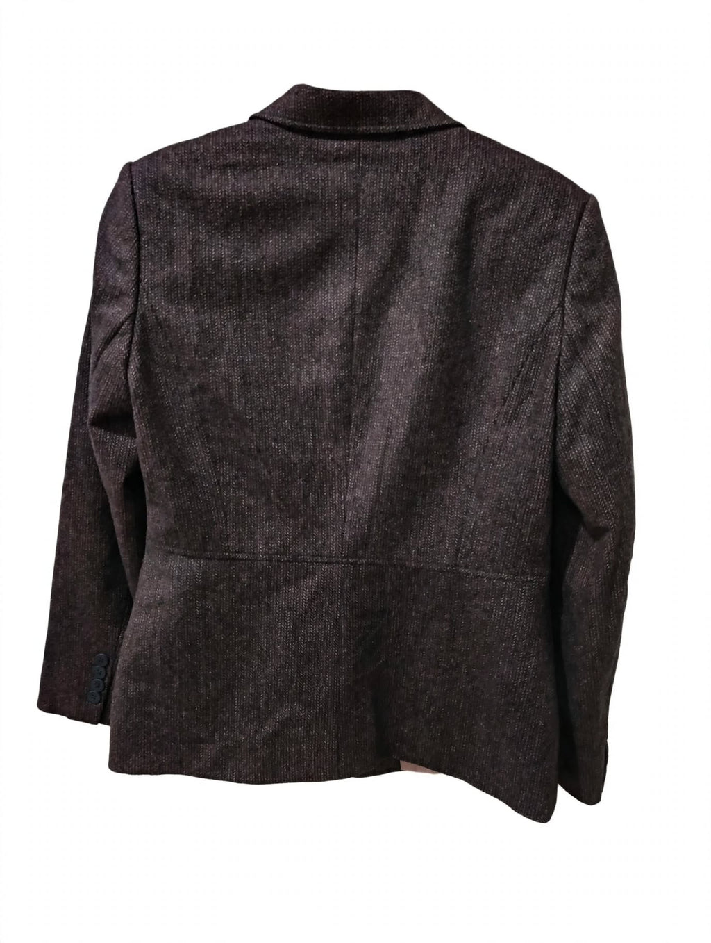 Blazer Tweed Lână 68% Mov-Maro-Roz cu Fir Metalic Italian Fabric