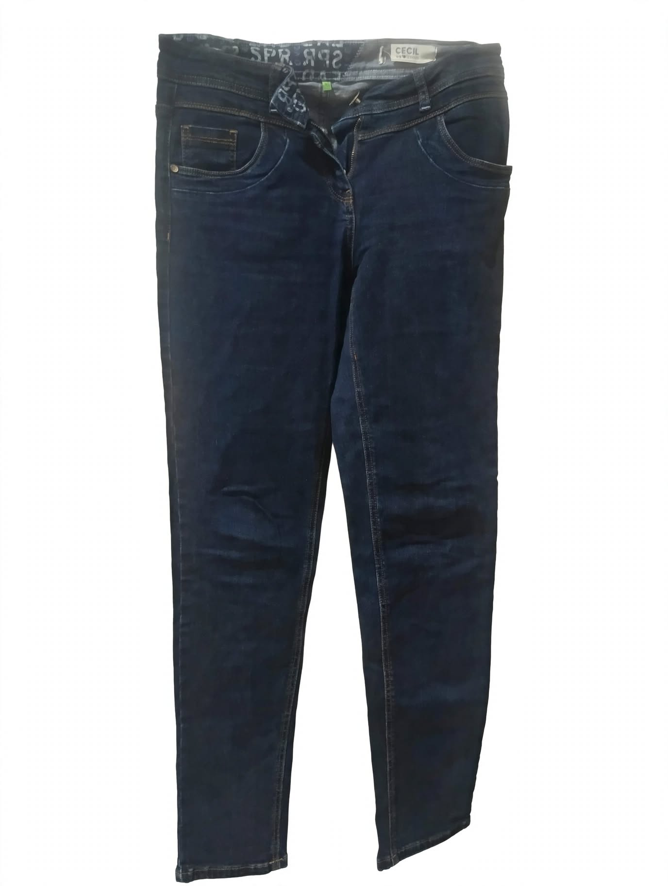 Jeans Cecil We Love Denim Dark Wash Slim Talie 27 – Second-Hand