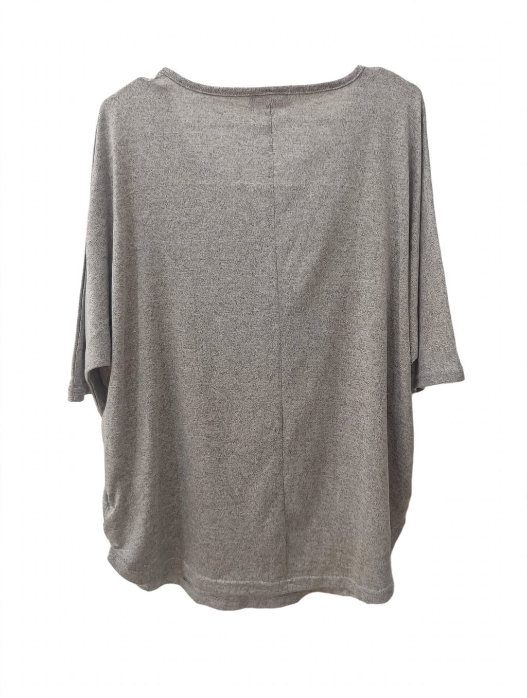 Top Janina Curve Gri Melanj Shimmer Batwing – Mărimea 48