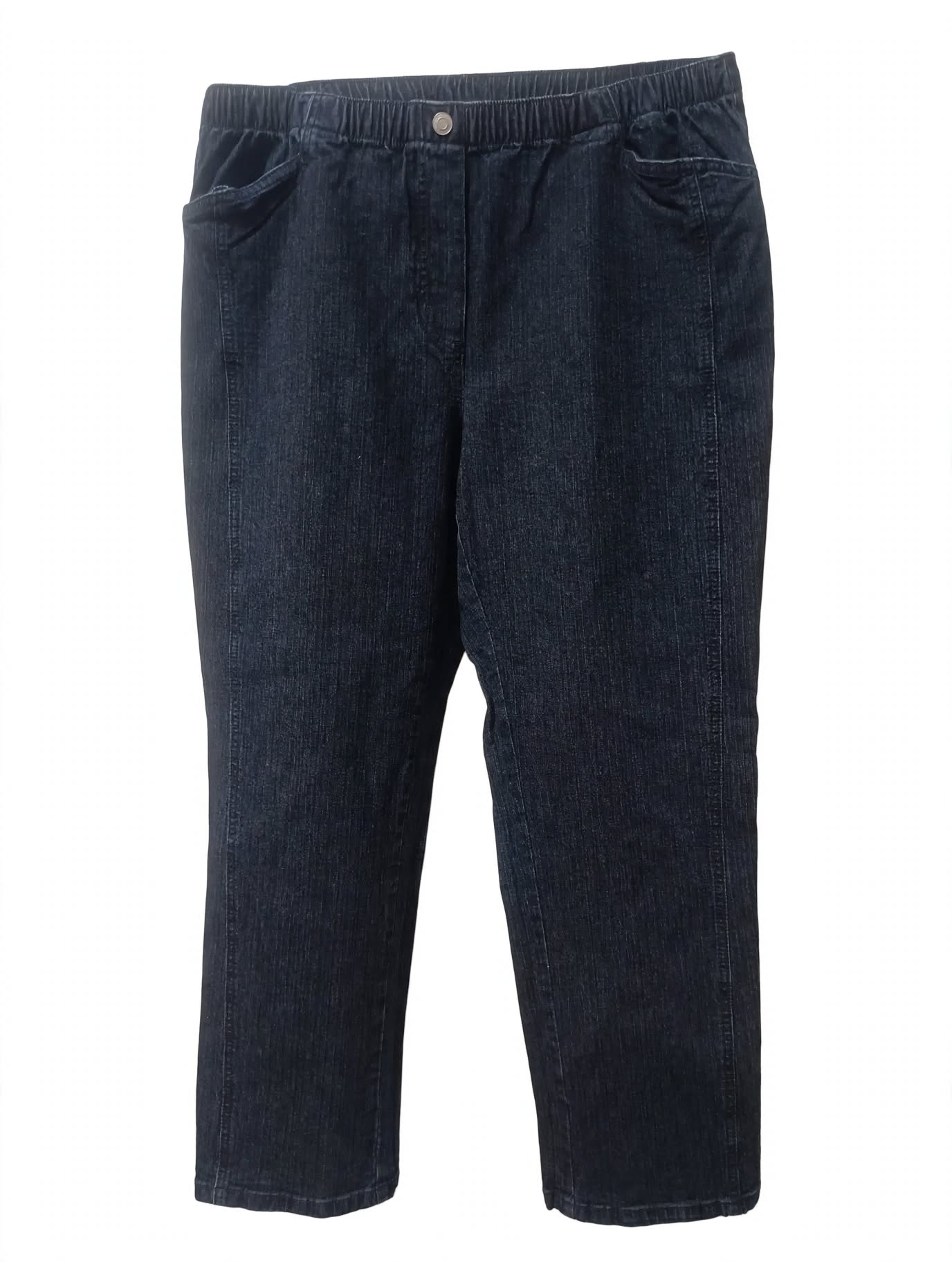 Jeans Collection L Dark Wash Pull-On Elastică Comfort – Mărimea XL