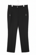 Pantaloni Drepți Negri - Față