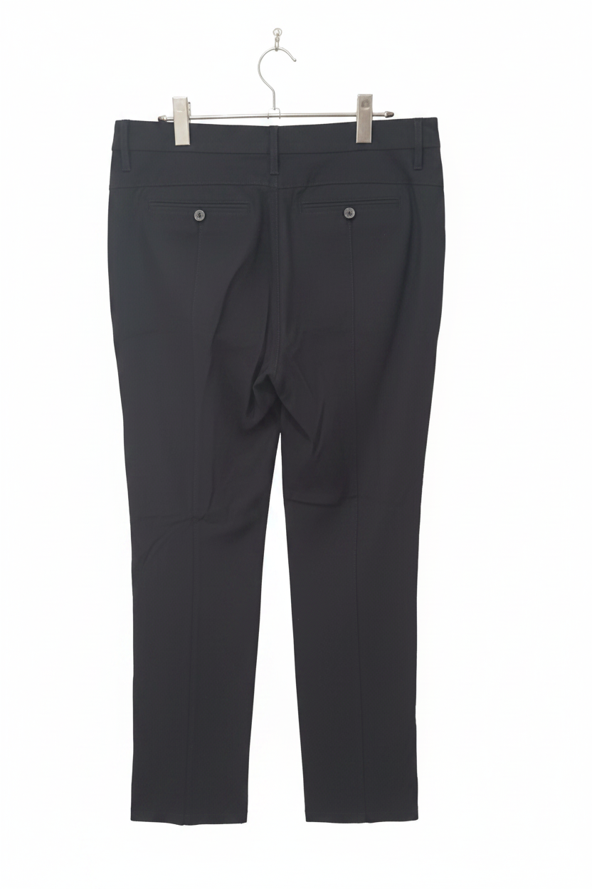 Pantaloni Drepți Negri - Spate