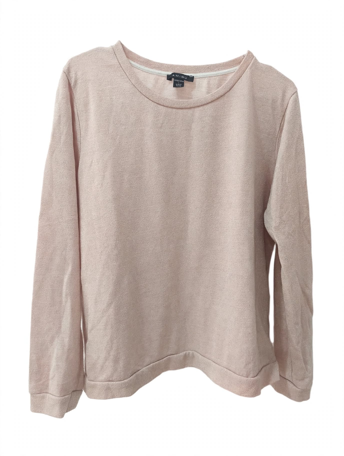 Top Amisu Roz Pudrat Shimmer Lurex – Mărimea L