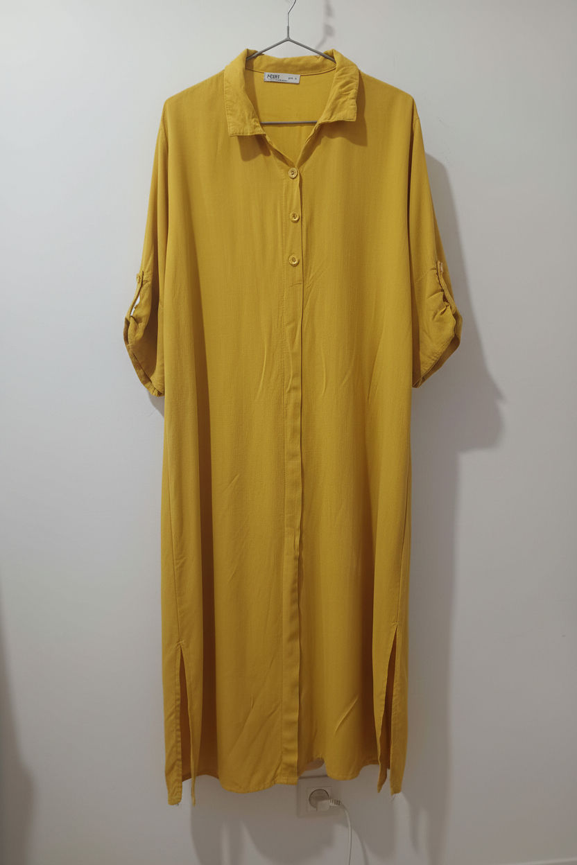 Rochie-cămașă ASBB față fundal alb