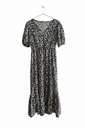 Rochie leopard pe fundal alb
