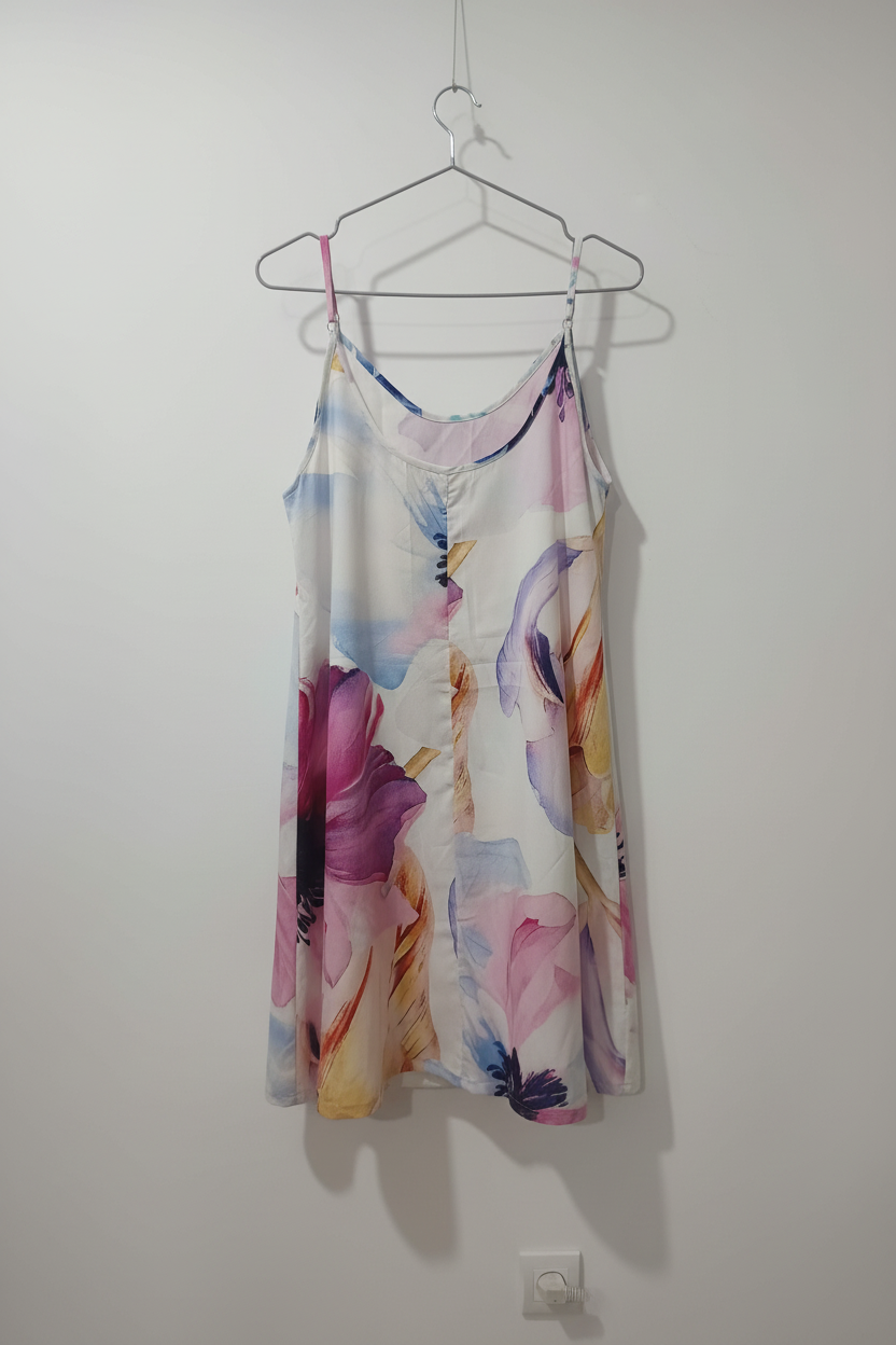 Rochie Miracle spate fundal alb