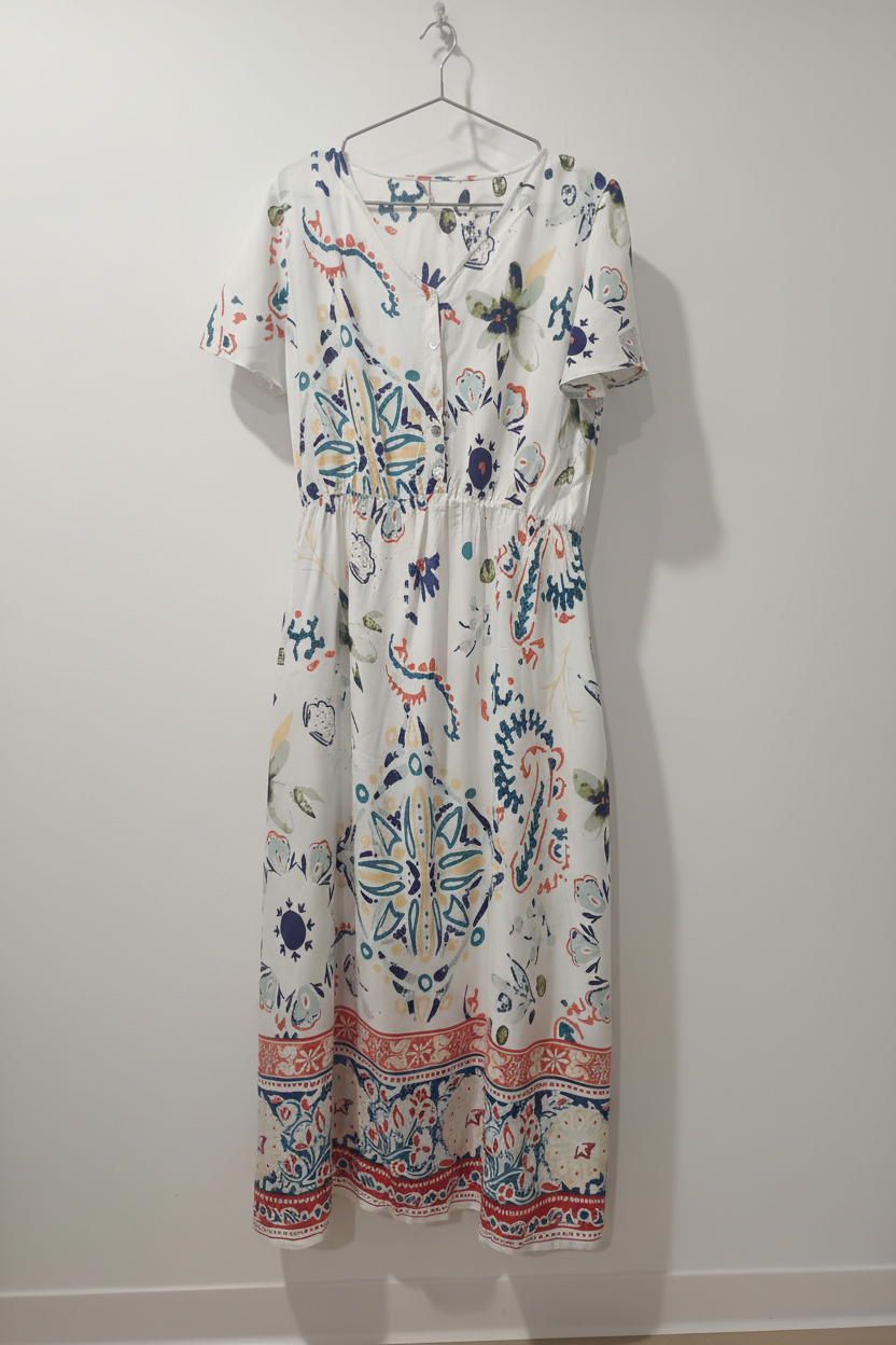 Rochie Splash față fundal alb