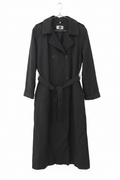 Trenci Negru Pinstripe - Față